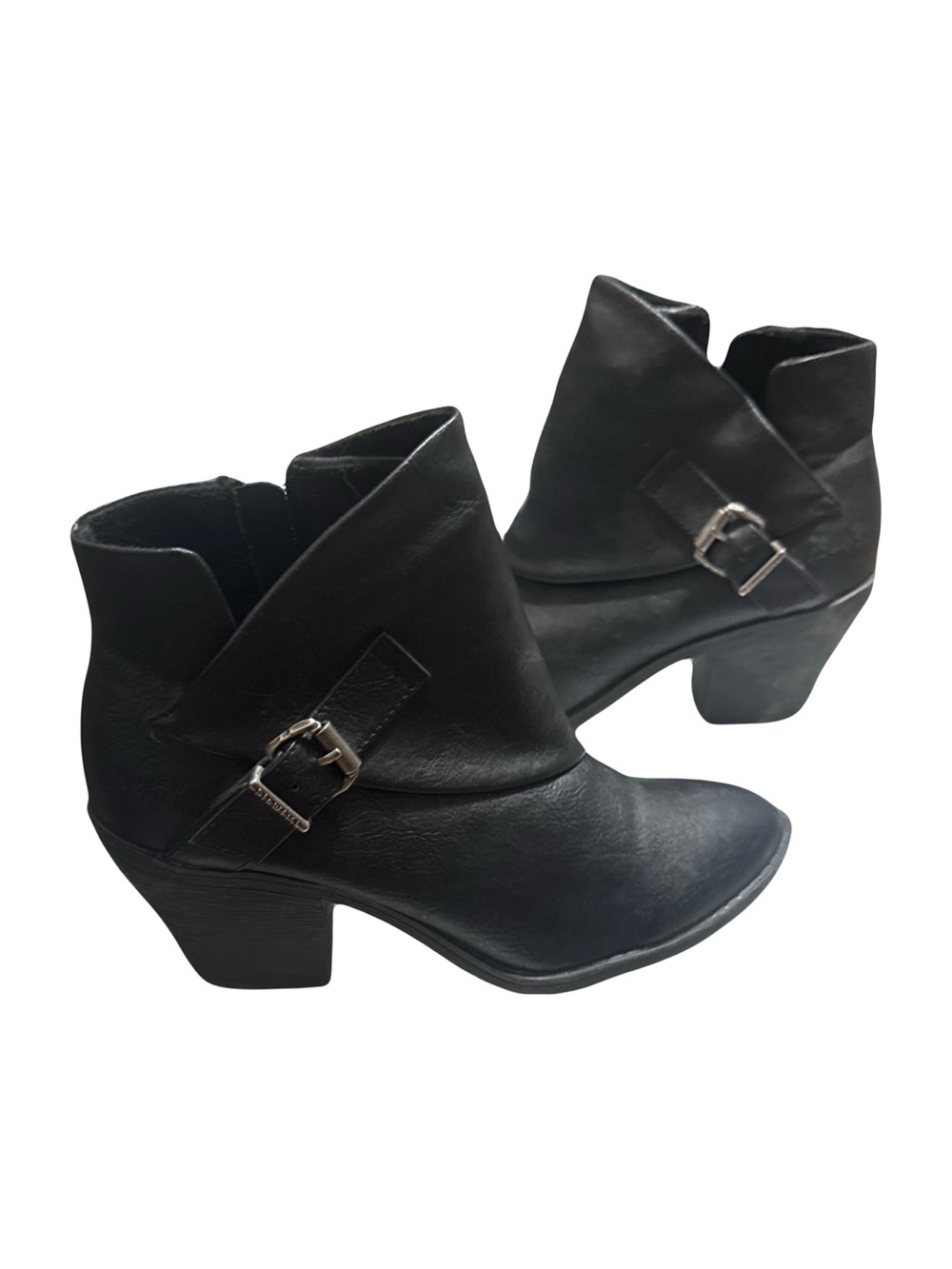 Blowfish Black Ankle Boots with Buckle  7.5
